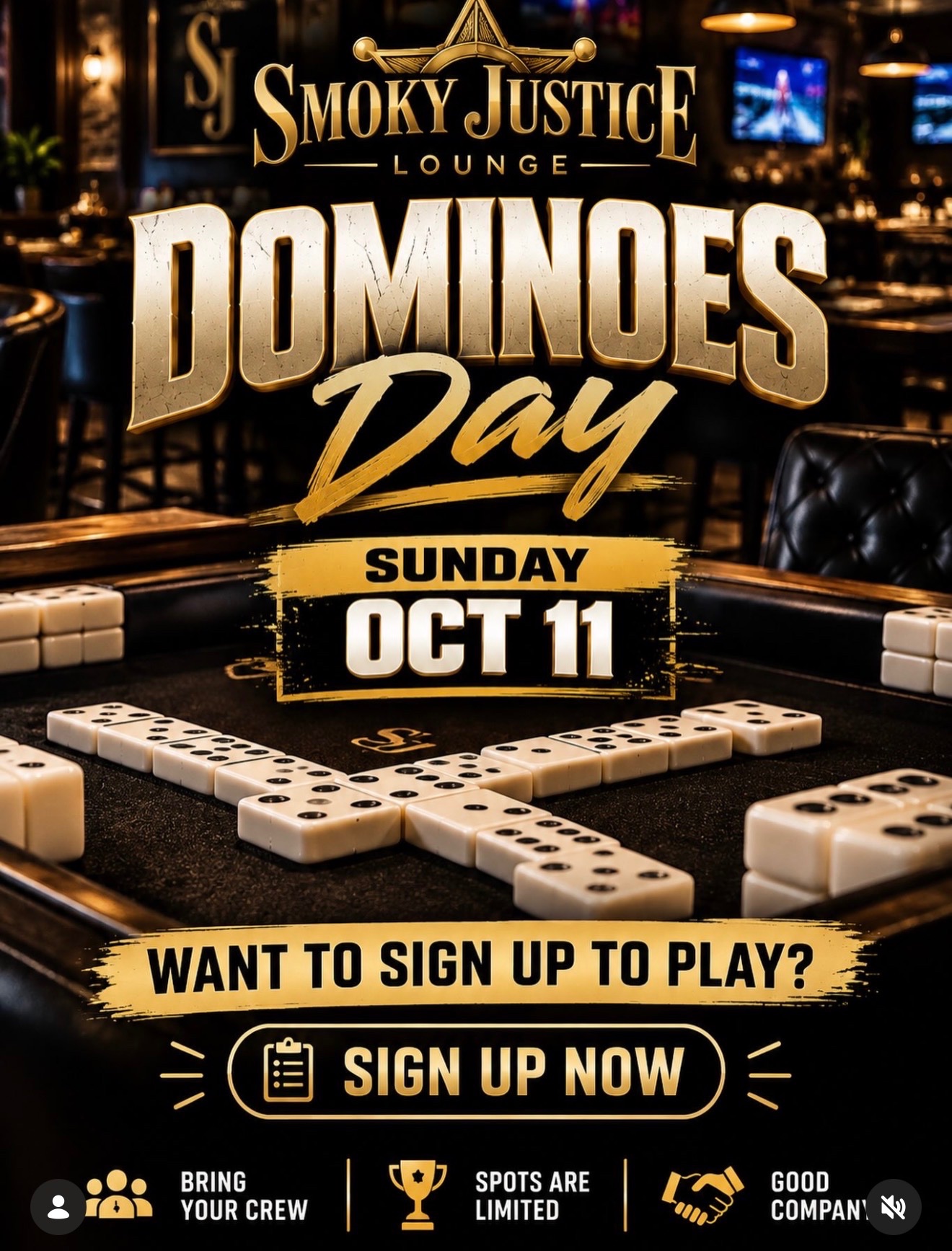 Dominoes Day at Smoky Justice